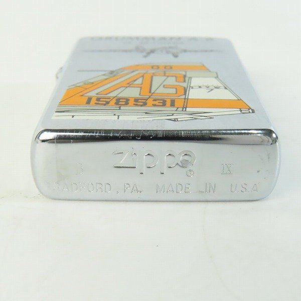 ZIPPO/ジッポー GRUMMAN A-6 VA-65 TIGERS ブラッシュド加工 1993年製 /LPLの画像4