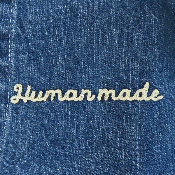 ☆HUMAN MADE/ヒューマンメイド THE FUTURE IS IN THE PAST Coverall Jacket/デニム カバーオール/ジャケット/XXL /060の画像6