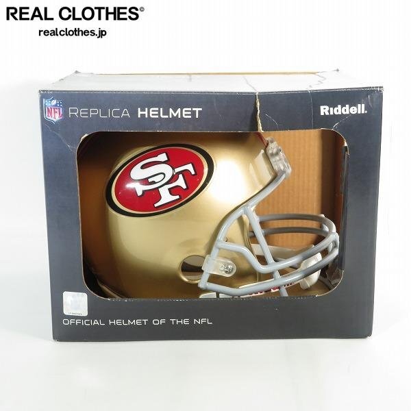 Riddell/リデル NFL 49ers サンフランシスコ・フォーティナイナーズ レプリカヘルメット/アメフト /100の画像1