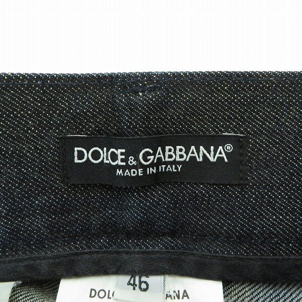 DOLCE&GABBANA/ドルチェ&ガッバーナ 14 GOLD ブラックテープ デニムパンツ G33CLD/G8A40/46 /060_画像3