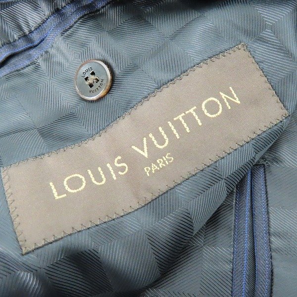 ☆【難あり/JPタグ】LOUIS VUITTON/ルイヴィトン ウール ストライプ スーツ/54 /060の画像3