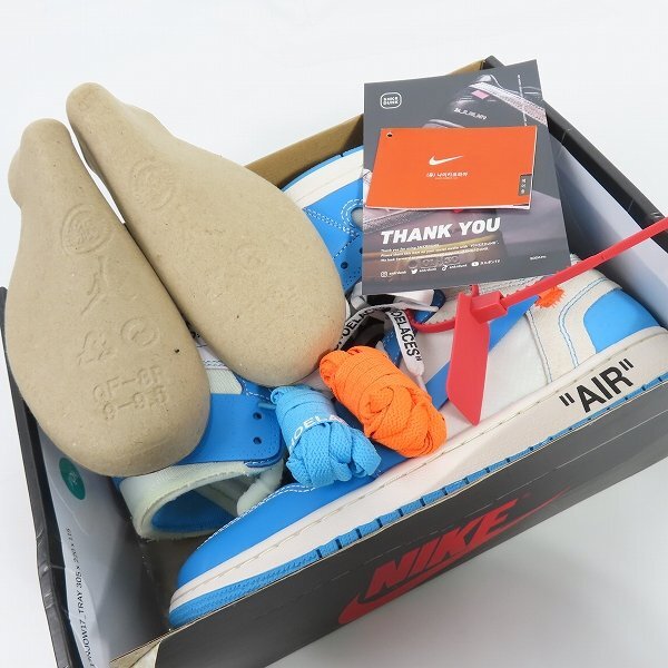 OFF-WHITE×NIKE/オフホワイト×ナイキ AIR JORDAN 1 X NRG POWDER BLUE AQ0818-148/27 /080の画像9