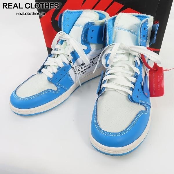 OFF-WHITE×NIKE/オフホワイト×ナイキ AIR JORDAN 1 X NRG POWDER BLUE AQ0818-148/27 /080の画像1