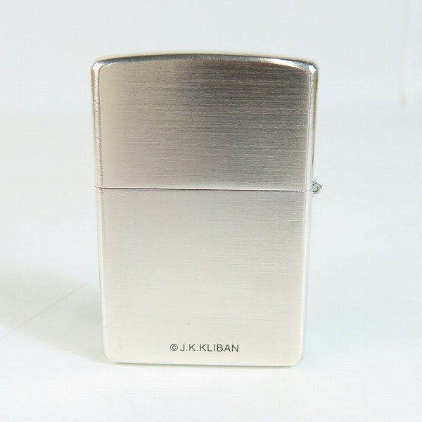 ZIPPO/ジッポー オイルライター B KLIBAN クリバンキャット キーホルダー付 限定品 1998年製 /LPL_画像2