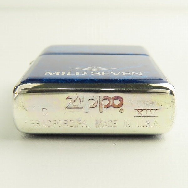 ZIPPO/ジッポー MILD SEVEN/マイルドセブン 懸賞品 自遊人グッズプレゼント プレート貼り/98年製 /LPLの画像4
