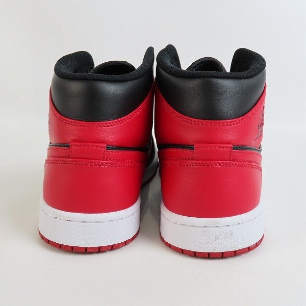 NIKE/ナイキ AIR JORDAN 1 MID BRED/エア ジョーダン 1 ミッド ブレッド 554724-074 28.5 /080_画像2