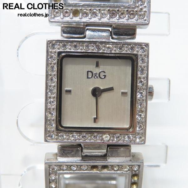 DOLCE&GABBANA/ドルチェ&ガッバーナ/ドルガバ D&G TIME ブレスレット型腕時計【動作未確認】 /LPLの画像1