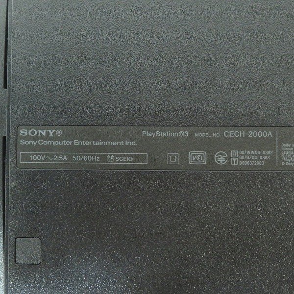SONY/ソニー PlayStation3/PS3/プレイステーション3 120GB 本体 CECH-2000A チャコール・ブラック【簡易動作確認済】 /080の画像6