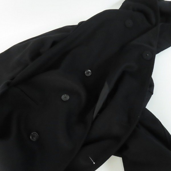 ☆REGULATION Yohji Yamamoto MEN/ヨウジヤマモト BEAVER 4BUTTON SINGLE HOODED COAT W/CA コート HR-C03-142/3 /080