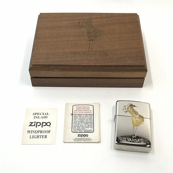 ZIPPO/ジッポー SILVER PLATE WINDY/ウィンディ 1935 VARGA GIRL/1993年製 /000の画像7