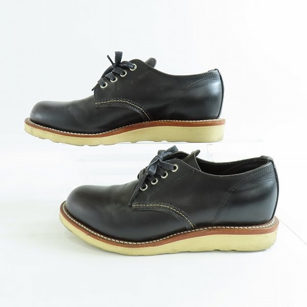 CHIPPEWA/ Chippewa plain Turow cut leather shoes black 1901M43/26 /080