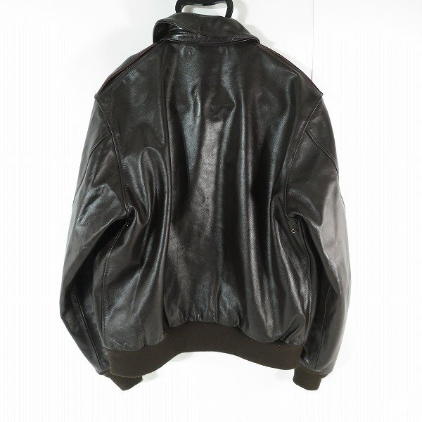 ☆AVIREX/アヴィレックス ホースハイド/馬革 A-2 PLANE FLIGHTJACKET レザージャケット 783-3950012 /42 /080の画像2