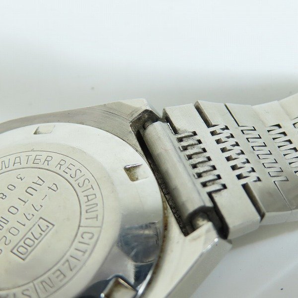 CITIZEN/シチズン LEOPARD 自動巻き アナログ デイデイト 腕時計/ウォッチ 4-771028TA /000_画像7