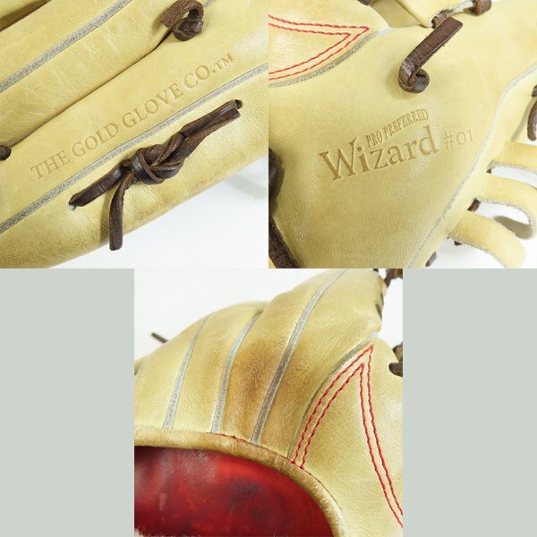 【難あり】Rawlings/ローリングス PRO PREFERRED/プロプリファード ウィザード 硬式 内野手用 グラブ/グローブ GH1PWN52MG /080の画像10