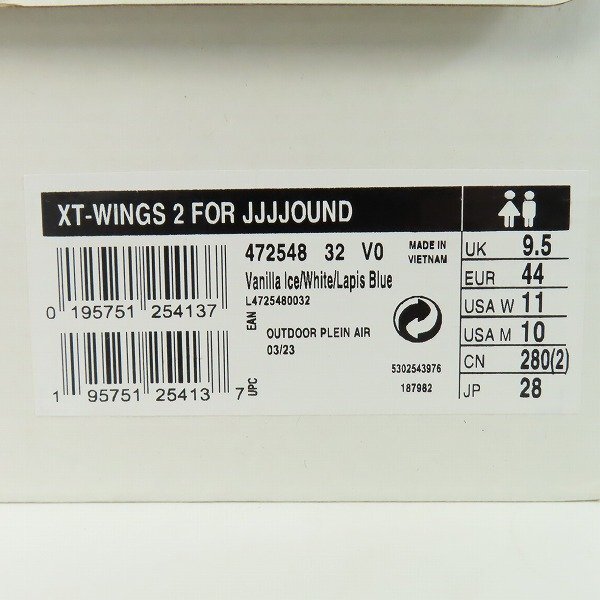 【未使用】Salomon×JJJJound/サロモン×ジョウンド XT‑Wings 2 'Lapis Blue' 472548/28 /080の画像9