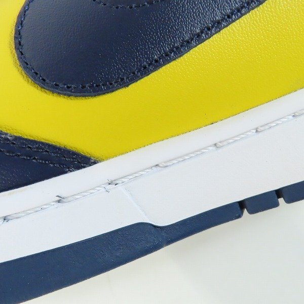 【未使用】NIKE/ナイキ DUNK LOW RETRO MICHIGAN ダンク ロー レトロ ミシガン DD1391-700/28 /080の画像7