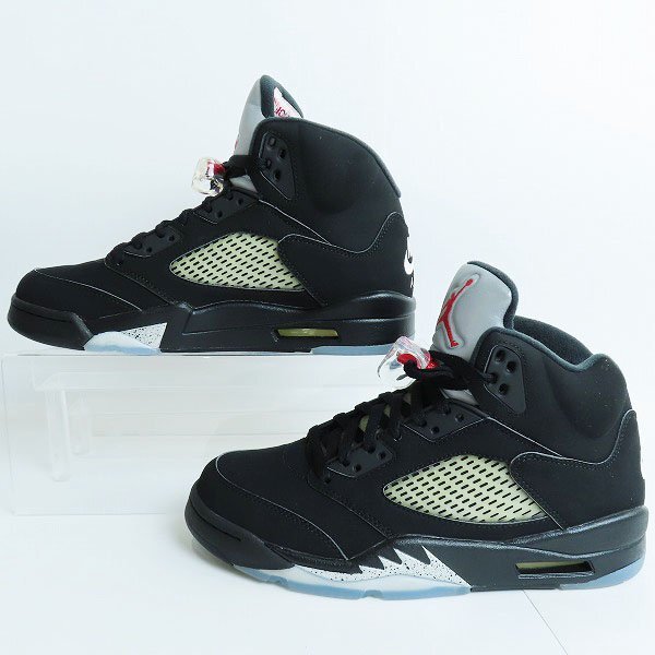 【未使用】NIKE/ナイキ AIR JORDAN 5 RETRO OG/エアジョーダン5 レトロ ブラックメタリック 845035-003/27.0 /080の画像4