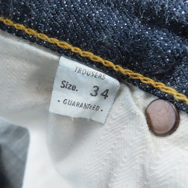 TROPHY CLOTHING/トロフィークロージング 1605 セルビッチデニム/34 /060の画像4