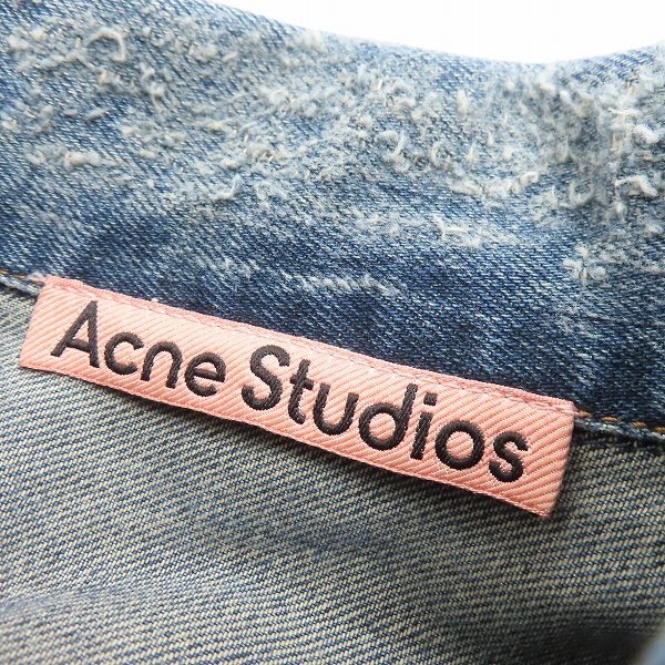 *ACNE STUDIOS/ Acne s Today male damage processing Denim jacket /080