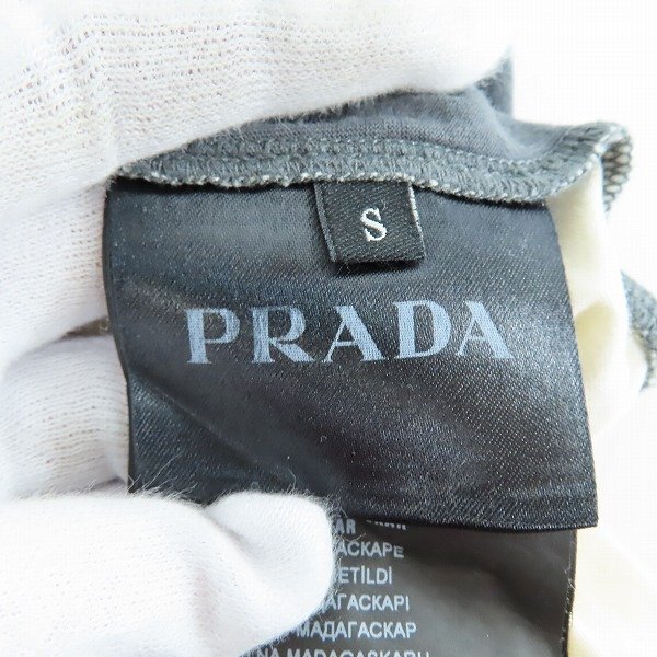 ☆【JPタグ】PRADA/プラダ バイカラー 三角パッチ ポケット 半袖Tシャツ UJN203 S151 1IG7/S /LPL