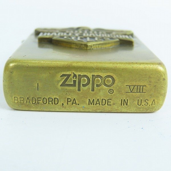 ZIPPO/ジッポー MOTOR HARLEY-DAVIDSON CYCLES 1992年製 /000の画像3