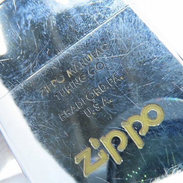 ZIPPO/ジッポー ZIPPO社ロゴ 鏡面加工 ダイアゴナルライン/89年製 /LPL_画像8