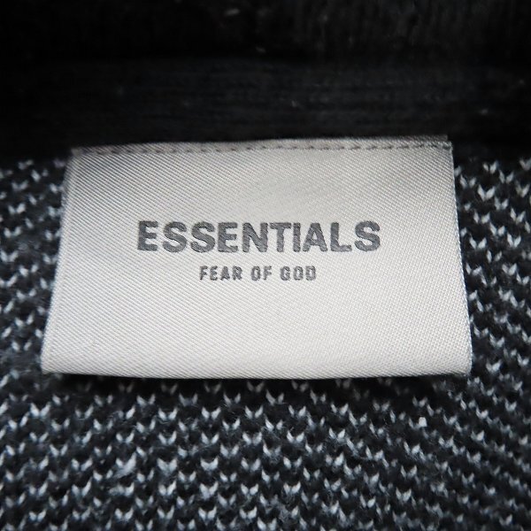 ☆FEAR OF GOD/フィアオブゴッド ESSENTIALS/エッセンシャルズ ニット プルオーバー パーカー L /080の画像3