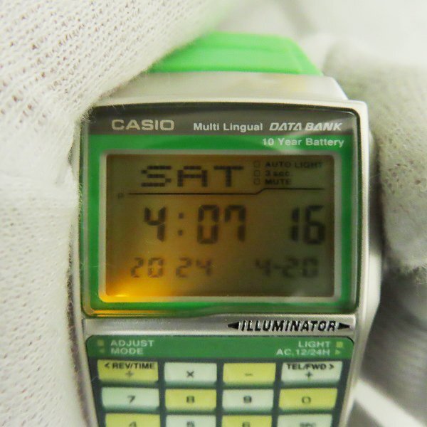 CASIO/カシオ DATA BANKデータバンク モンドスタイル’08 腕時計 DBC-32C-3BJF /000の画像5