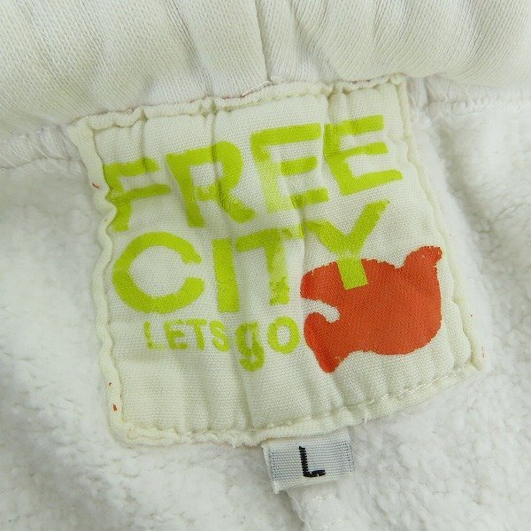 【難有り品】FREE CITY/フリーシティ LIFE NATURE LOV スウェットパンツ/L /060の画像3