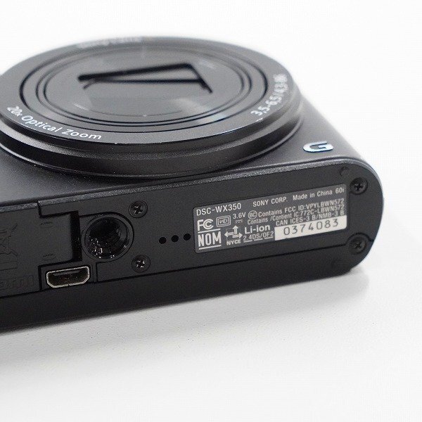 SONY/ソニー DSC-WX350 Cyber-shot/サイバーショット デジタルカメラ ブラック 簡易動作確認済み /000の画像8