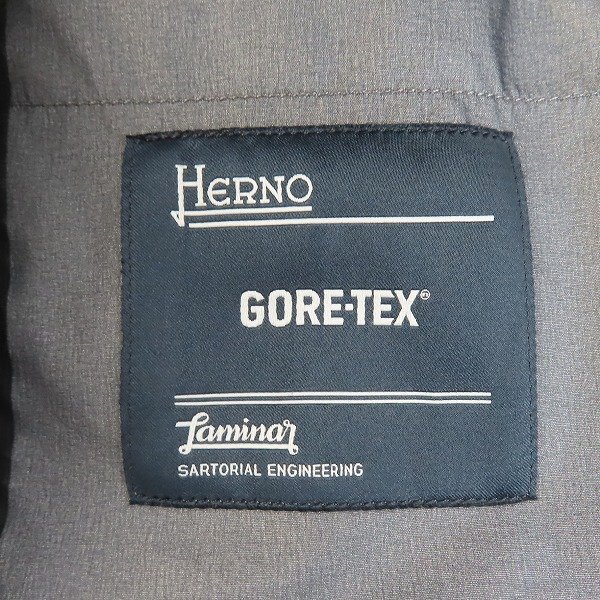 *HERNO/ ад noLaminar/lamina-GORE-TEX пальто с отложным воротником IM008UL11107/46 /060