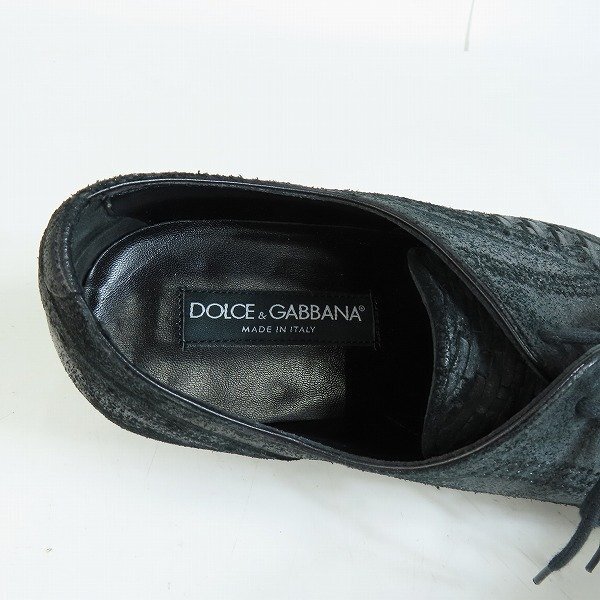 DOLCE&GABBANA/ドルチェ＆ガッバーナ レザーシューズ/CA2913/8.5 /080の画像5