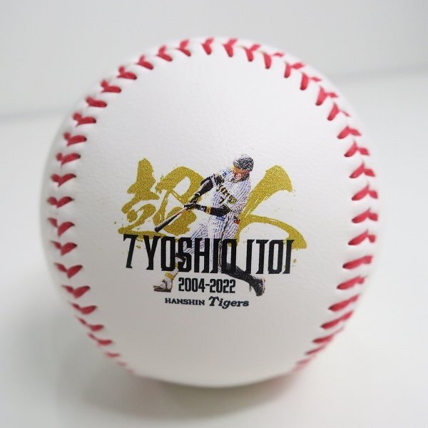 阪神タイガース 糸井選手 引退記念 ケース付きボール /000の画像2