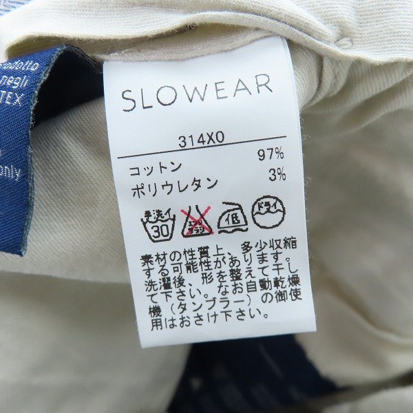 INCOTEX/インコテックス SLOW WEAR/HIGH COMFORT/SLIM fit スラックスパンツ 314XO/42 /060の画像4