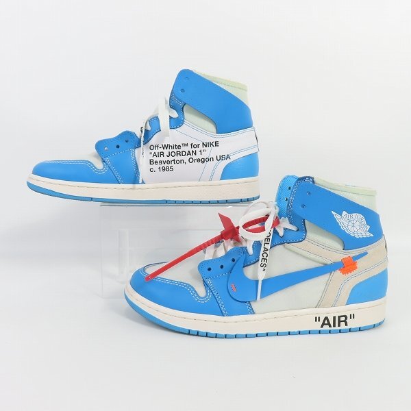 OFF-WHITE×NIKE/オフホワイト×ナイキ AIR JORDAN 1 X NRG POWDER BLUE AQ0818-148/27 /080の画像4