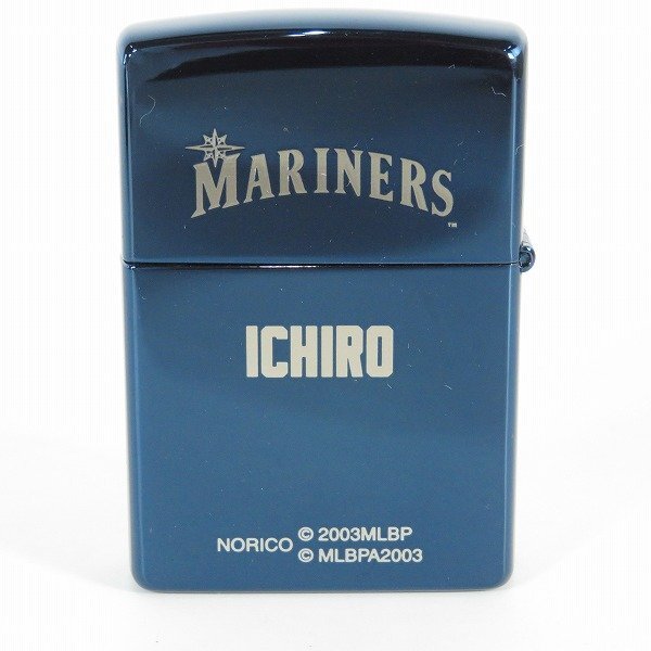 ZIPPO/ジッポー ROOKIE OF THE YEAR 2001 MLB SEATTLE MARINERS 51 ICHIRO イチロー メタル貼り no.0076 03年製 /000の画像2