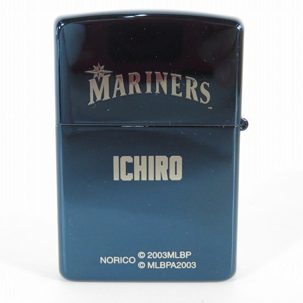 ZIPPO/ジッポー ROOKIE OF THE YEAR 2001 MLB SEATTLE MARINERS 51 ICHIRO イチロー メタル貼り no.0024 03年製 /000の画像2