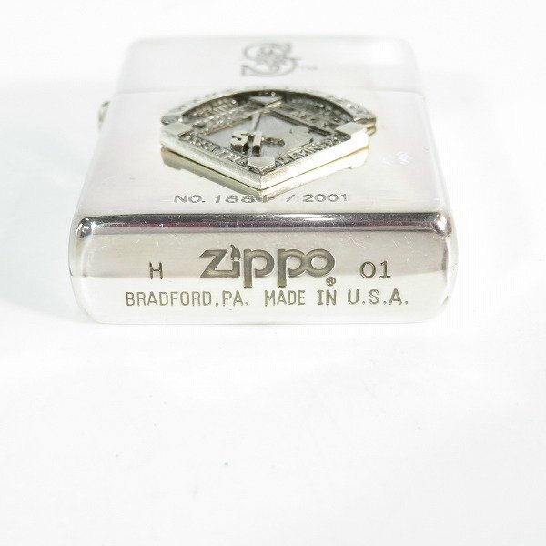 ZIPPO/ジッポー ROOKIE OF THE YEAR 2001 MLB SEATTLE MARINERS 51 ICHIRO イチロー メタル貼り no.1881 2001年製 /000の画像4