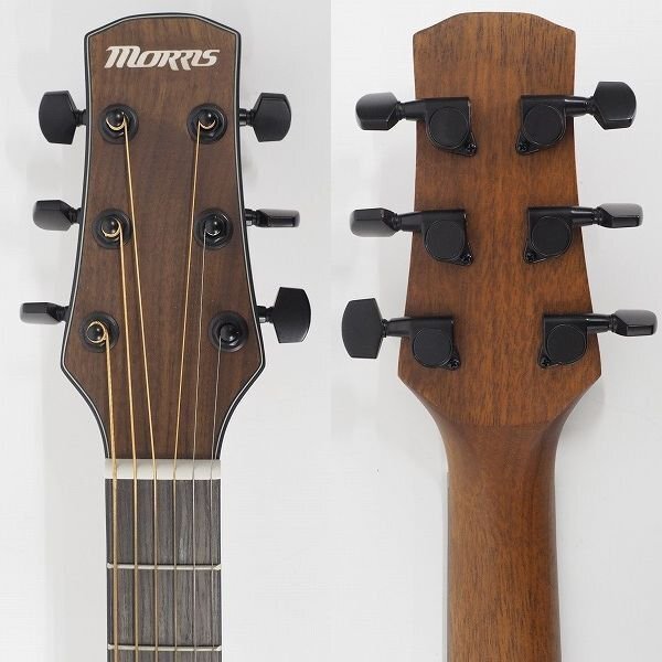 ★【美品】MORRIS/モーリス M-021 NAT アコースティックギター/アコギ ソフトケース付 同梱×/170の画像4