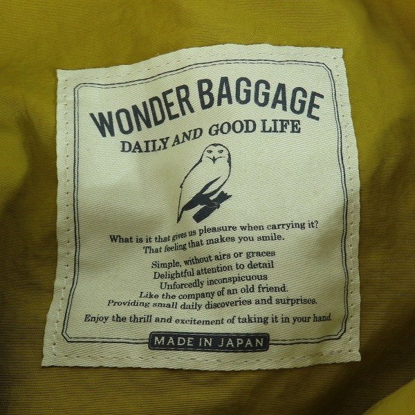 WONDER BAGGAGE/ワンダーバゲージ 2WAY リュックサック トートバッグ /060の画像6