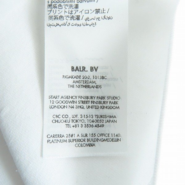 ☆【未使用】BALR./ボーラー 日本限定 JP OLAF STRAIGHT BIG LOGO LONGSLEEVE T-SHIRT/ロングスリーブTシャツ B1111.1055/L /LPLの画像5
