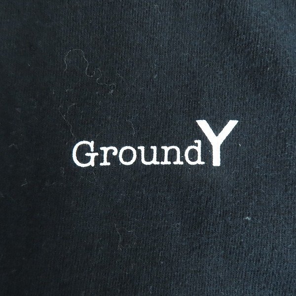 ☆Ground Y× HANES/グラウンド ワイ × ヘインズ ロゴプリント半袖Tシャツ HM1-M004S M /LPLの画像4