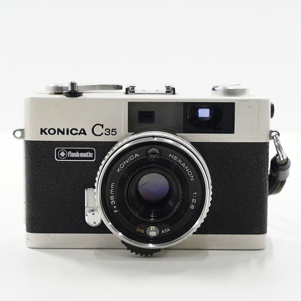 KONICA/コニカ C35 flash matic コンパクトフィルムカメラ シャッター確認済み /000の画像2