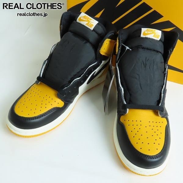 [ не использовался ]NIKE/ Nike AIR JORDAN 1 RETRO HIGH OG TAXI/ воздушный Jordan 1 retro высокий оригинал такси 555088-711 26 /080