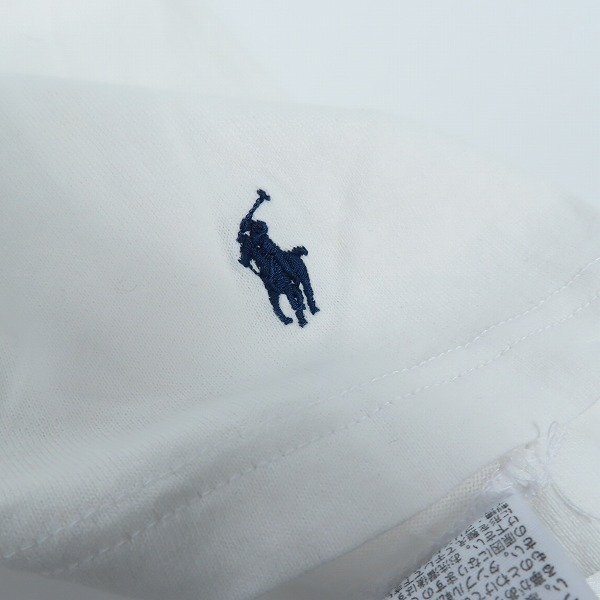 ☆POLO RALPH LAUREN/ポロラルフローレン ロゴ刺繍 Vネック半袖Tシャツ/M /LPLの画像6
