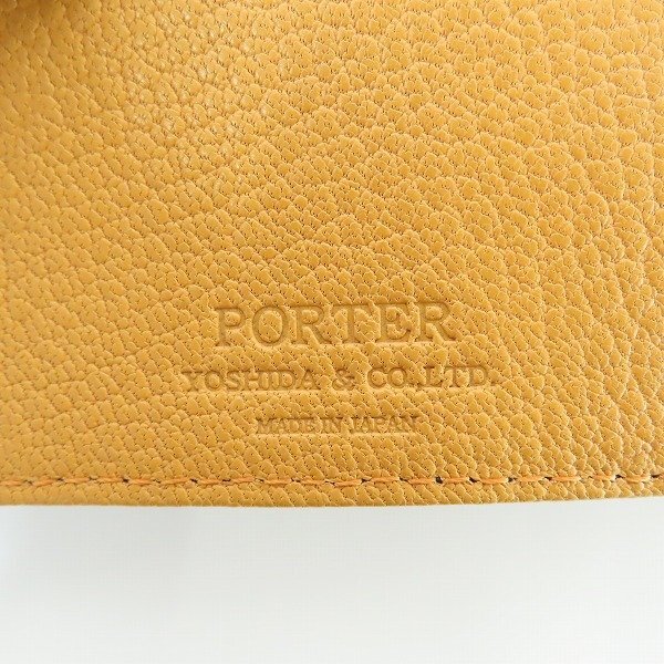 【未使用】PORTER/ポーター DOUBLE ダブル フラップ 二つ折り財布 129-06011 /000の画像6