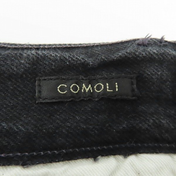 COMOLI/コモリ 23SS ブラックデニム B.D.Uパンツ カーゴパンツ X01-03012/2 /060の画像3