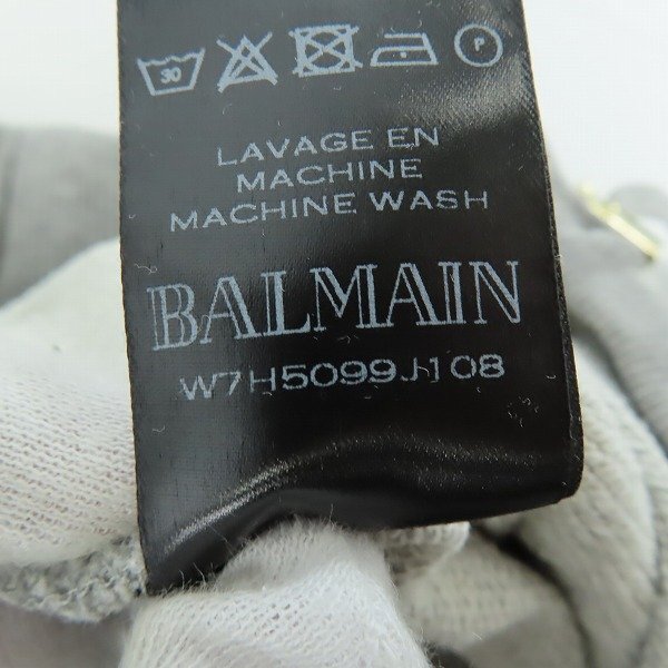 BALMAIN/バルマン ジップ デザイン スウェット バイカーパンツ W7H5099J108/L /060の画像7