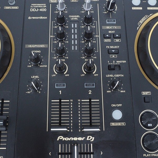 Pioneer DJ/パイオニア DDJ-400 rekordbox対応 2ch DJコントローラー 2020年製【通電確認済】 /100_画像4