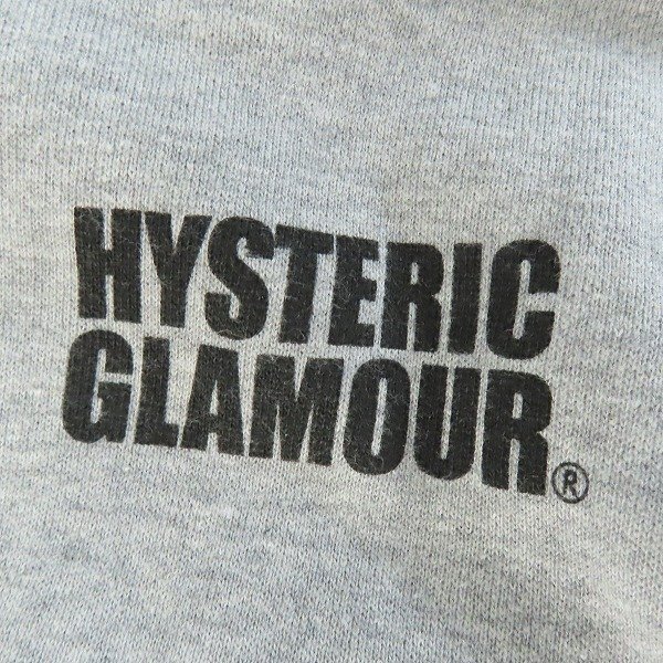 ☆HYSTERIC GLAMOUR/ヒステリックグラマー SEE NO EVIL ジップアップ パーカー グレー 02233CF12/XL /060の画像7